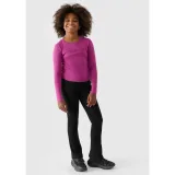 Dievčenské tričko s dlhým rukávom 4F JUNIOR LONGSLEEVE-JWAW24TLONF292-53S-DARK PINK · záber 4
