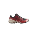 Pánska bežecká trailová obuv SALOMON Speedcross 6 GTX black red dalhia poppy red · záber 2