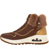 Dámske členkové zimné topánky SKECHERS Uno Rugged Zip Up taupe gold · záber 5