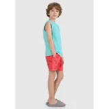 Chlapčenské plavky 4F JUNIOR BOARD SHORTS M121-63A-CORAL ALLOVER · záber 3